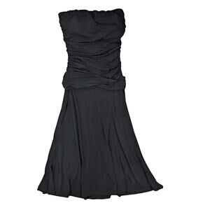 Y2K Ruched Strapless Dress